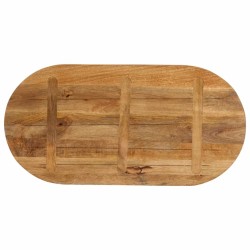 Dessus de table 90x40x3,8 cm ovale bois massif de manguier 560758560758