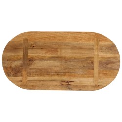Dessus de table 80x40x3,8 cm ovale bois massif de manguier 560760560760