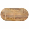 Dessus de table 90x40x2,5 cm ovale bois massif de manguier 560762560762