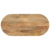 Dessus de table 140x60x2,5 cm ovale bois massif de manguier 560765560765