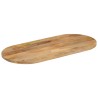 Dessus de table 90x40x3,8 cm ovale bois massif de manguier 560766560766