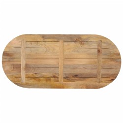 Dessus de table 90x40x3,8 cm ovale bois massif de manguier 560766560766