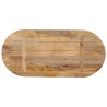 Dessus de table 80x40x3,8 cm ovale bois massif de manguier 560768560768