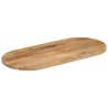 Dessus de table 80x40x2,5 cm ovale bois massif de manguier 560770560770
