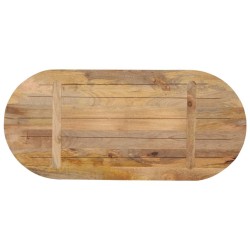 Dessus de table 80x40x2,5 cm ovale bois massif de manguier 560770560770