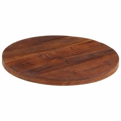 Dessus de table Ø 60x2,5 cm rond bois massif de récupération 560782560782