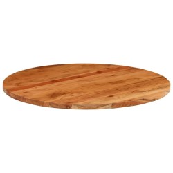 Dessus de table Ø80x2,5 cm rond bois massif d'acacia 560786560786