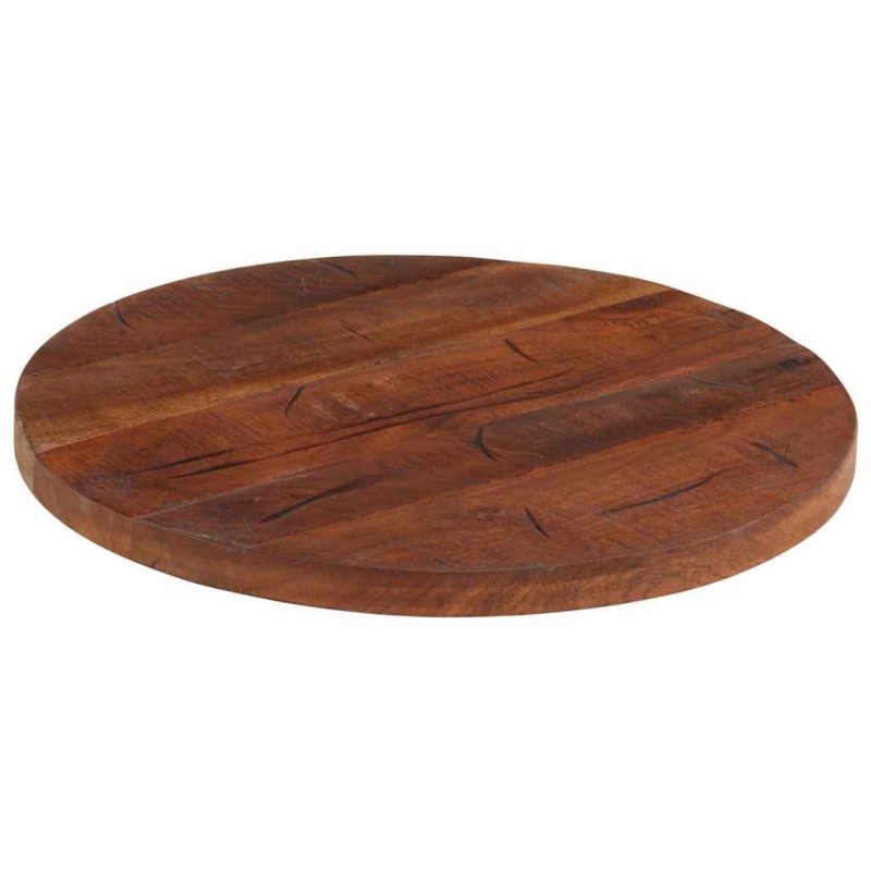 Dessus de table Ø 40x3,8 cm rond bois massif de récupération 560790560790