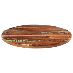 Dessus de table Ø 90x3,8 cm rond bois massif de récupération 560791560791