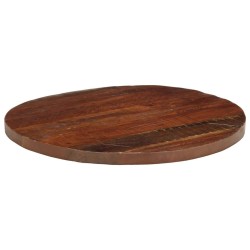 Dessus de table Ø 80x3,8 cm rond bois massif de récupération 560793560793
