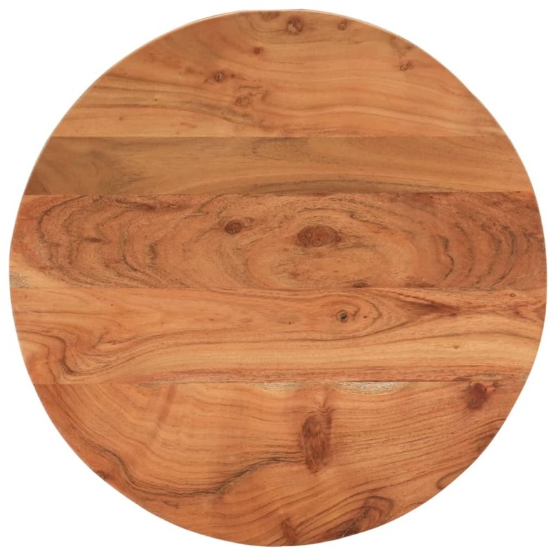 Dessus de table Ø50x2,5 cm rond bois massif d'acacia 560802560802