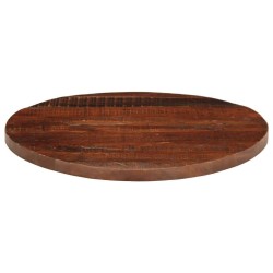 Dessus de table Ø 80x2,5 cm rond bois massif de récupération 560804560804