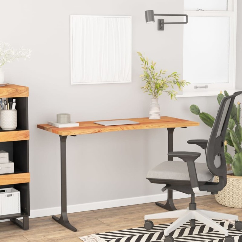 Dessus de bureau 140x60x2,5 cm rectangulaire bois massif acacia 560807560807