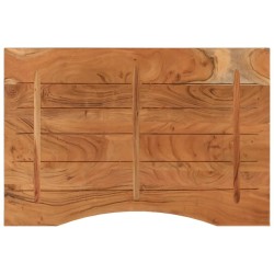 Dessus de bureau 90x60x2,5cm rectangulaire bois massif d'acacia 560808560808