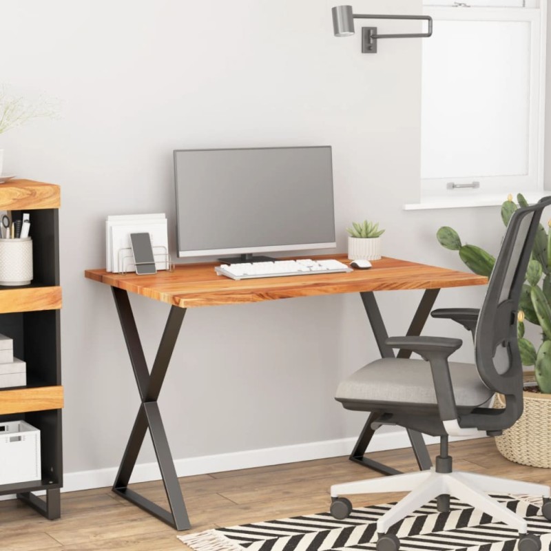Dessus de bureau 100x80x2,5 cm rectangulaire bois massif acacia 560812560812