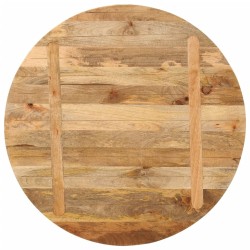 Dessus de table Ø 90x3,8 cm rond bois de manguier massif 560813560813