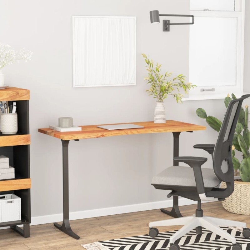 Dessus de bureau 120x50x2,5 cm rectangulaire bois massif acacia 560815560815
