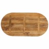 Dessus de table 120x50x3,8 cm ovale bois massif de manguier 560817560817