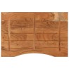 Dessus de bureau 80x60x2,5cm rectangulaire bois massif d'acacia 560819560819