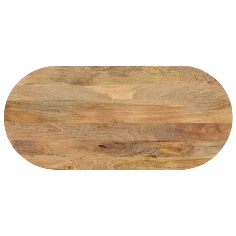 Dessus de table 120x60x3,8 cm ovale bois massif de manguier 560850560850