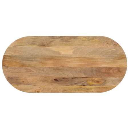 Dessus de table 120x60x3,8 cm ovale bois massif de manguier 560850560850