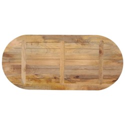 Dessus de table 120x60x3,8 cm ovale bois massif de manguier 560850560850