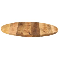 Dessus de table Ø 70x1,5 cm rond bois massif de manguier brut 560874560874