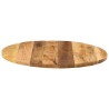 Dessus de table Ø 70x1,5 cm rond bois massif de manguier brut 560874560874