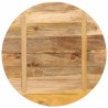 Dessus de table Ø 70x1,5 cm rond bois massif de manguier brut 560874560874