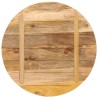 Dessus de table Ø 70x3,8 cm rond bois massif de manguier brut 560875560875