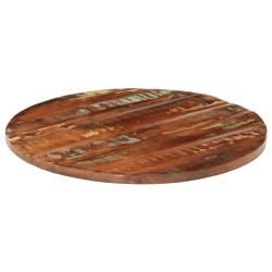 Dessus de table Ø 80x2,5 cm rond bois massif de récupération 560881560881