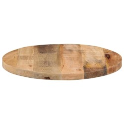 Dessus de table Ø 40x2,5 cm rond bois massif de manguier brut 560884560884