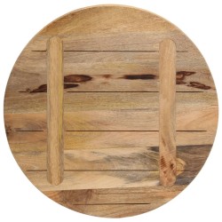 Dessus de table Ø 50x2,5 cm rond bois massif de manguier brut 560888560888