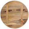 Dessus de table Ø 50x2,5 cm rond bois massif de manguier brut 560888560888