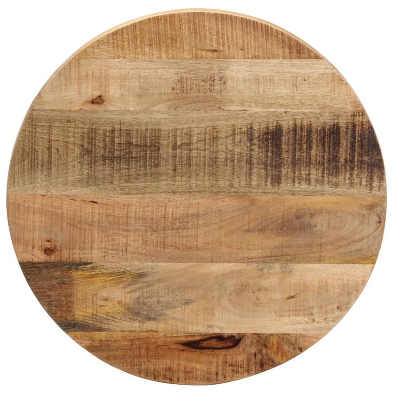Dessus de table Ø 60x1,5 cm rond bois massif de manguier brut 560889560889