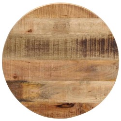 Dessus de table Ø 50x3,8 cm rond bois massif de manguier brut 560891560891
