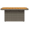 Table de jardin gris 90x55x71cm Résine tressée et bois d'acacia 560898560898