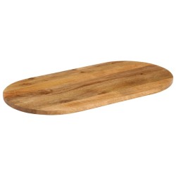Dessus de table 80x40x2,5 cm ovale bois massif de manguier 560910560910