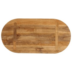 Dessus de table 80x40x2,5 cm ovale bois massif de manguier 560910560910