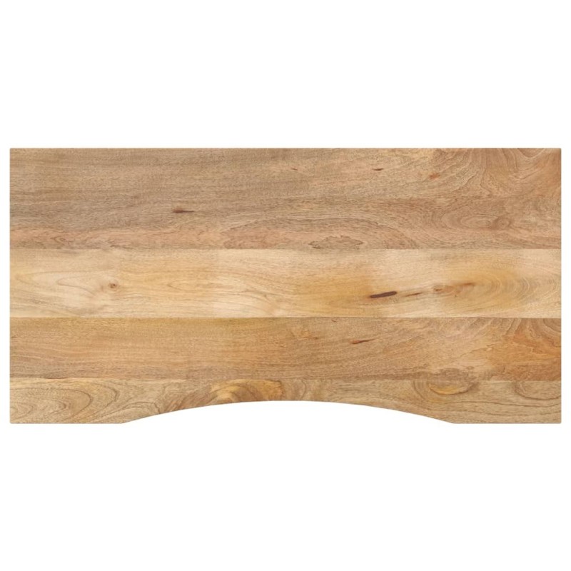 Dessus de bureau avec courbe 120x50x2,5 cm manguier massif brut 560913560913