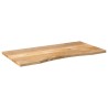 Dessus de bureau avec courbe 120x50x2,5 cm manguier massif brut 560913560913