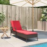 Transat avec coussin Marron 63 x 200 x 81 cm polyrotin 560926560926