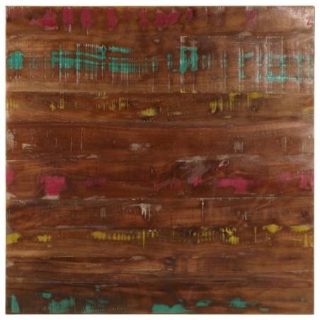 Dessus de table 80x80x3,8 cm carré bois massif de récupération 560960560960