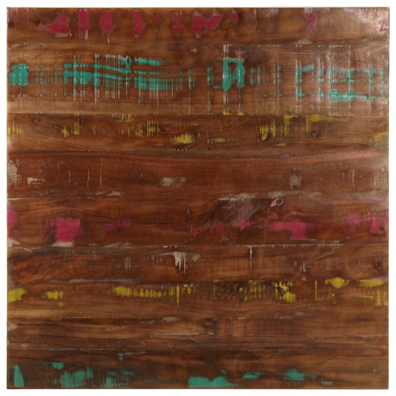 Dessus de table 70x70x3,8 cm carré bois massif de récupération 560961560961