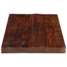 Dessus de table 40x20x2,5 cm rectangulaire bois massif récupéré 560965560965