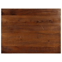 Dessus de table 80x50x2,5 cm rectangulaire bois massif récupéré 561004561004