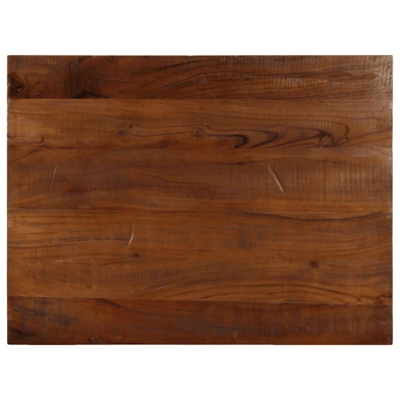 Dessus de table 80x50x2,5 cm rectangulaire bois massif récupéré 561004561004