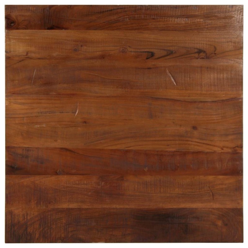 Dessus de table 70x70x2,5 cm carré bois massif de récupération 561007561007