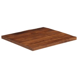 Dessus de table 70x70x2,5 cm carré bois massif de récupération 561007561007