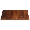Dessus de table 60x60x3,8 cm carré bois massif de récupération 561046561046
